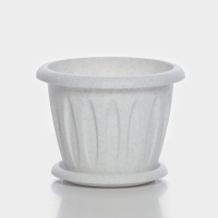 Горшок с поддоном &laquo;Фелиция&raquo;, 1,8 л, цвет мраморный