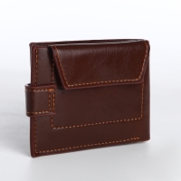 Зажим для купюр на кнопке, цвет коричневый Зажим для купюр на кнопке, цвет коричневый