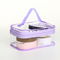 Косметичка на молнии, цвет сиреневый Косметичка на молнии, цвет сиреневый