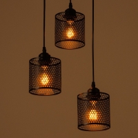 Светильник BayerLux "Вайна" 3хЕ27 40Вт черный 30х30х14-114см