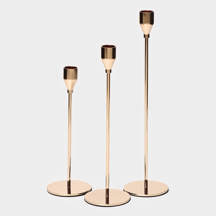 Набор подсвечников Набор подсвечников "Классика" 3 шт 22,5/27/32,5х8см