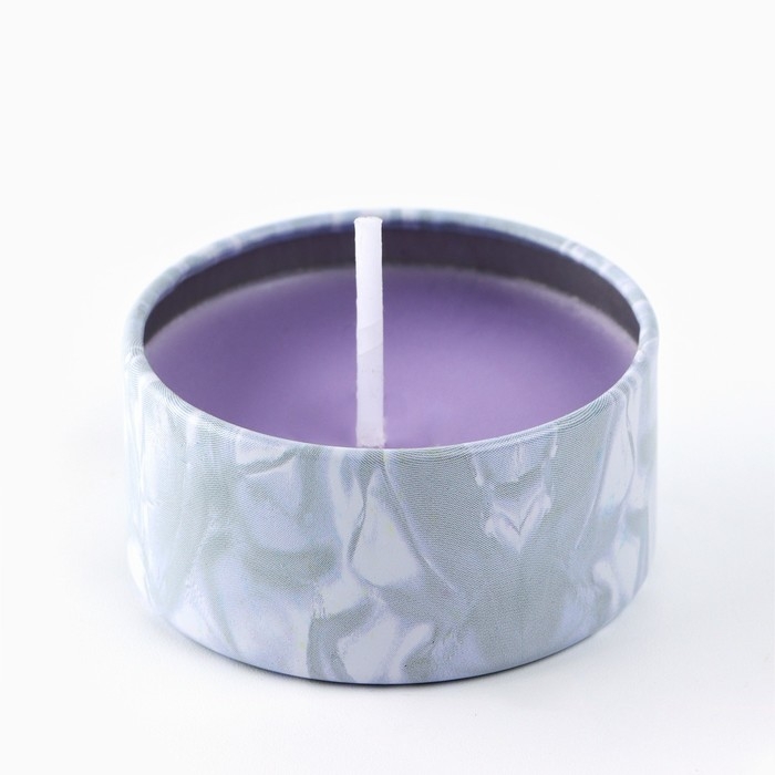 Свеча новогодняя в железной банке &laquo;Новый год: Змейки&laquo;Новый год: аромат сирень, 4.8 см