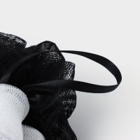 Мочалка - цветок CUPELLIA SPA, 50 гр, цвет бело-черный