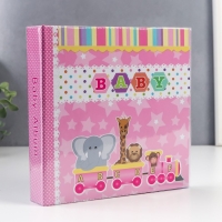 Фотоальбом 12 листов для заполнения  и 14 листов для 56 фотографий  10х15 см., "Малышке"