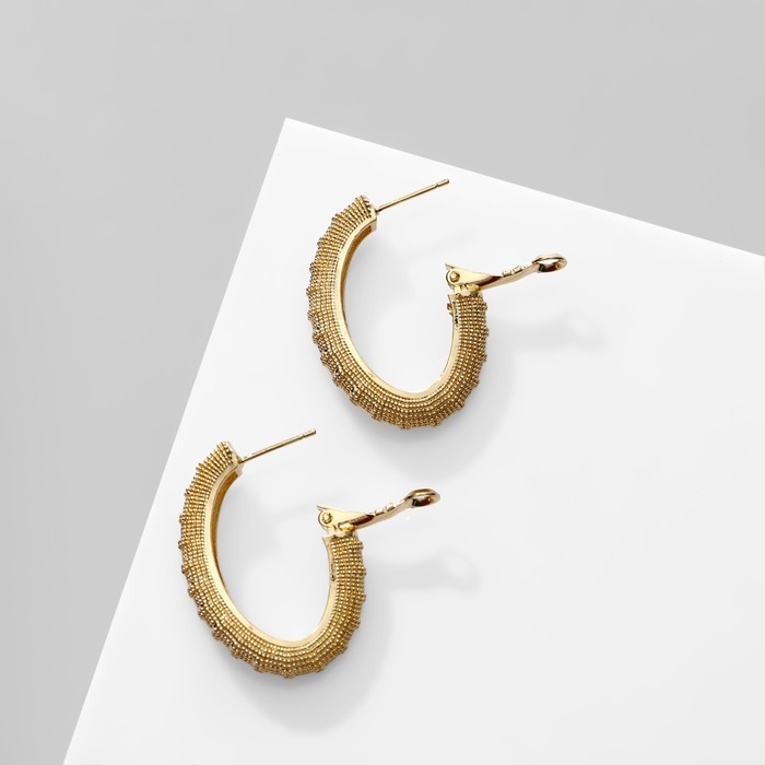 Серьги металл &laquo;Богема&raquo; восход мини, цвет золото