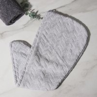 Чалма для сушки волос Доляна, микрофибра, с пуговкой, цвет МИКС