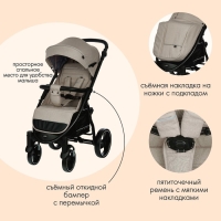 Коляска прогулочная детская MAXIMA (INDIGO), съемный бампер, цвет бежевый Коляска прогулочная детская MAXIMA (INDIGO), съемный бампер, цвет бежевый