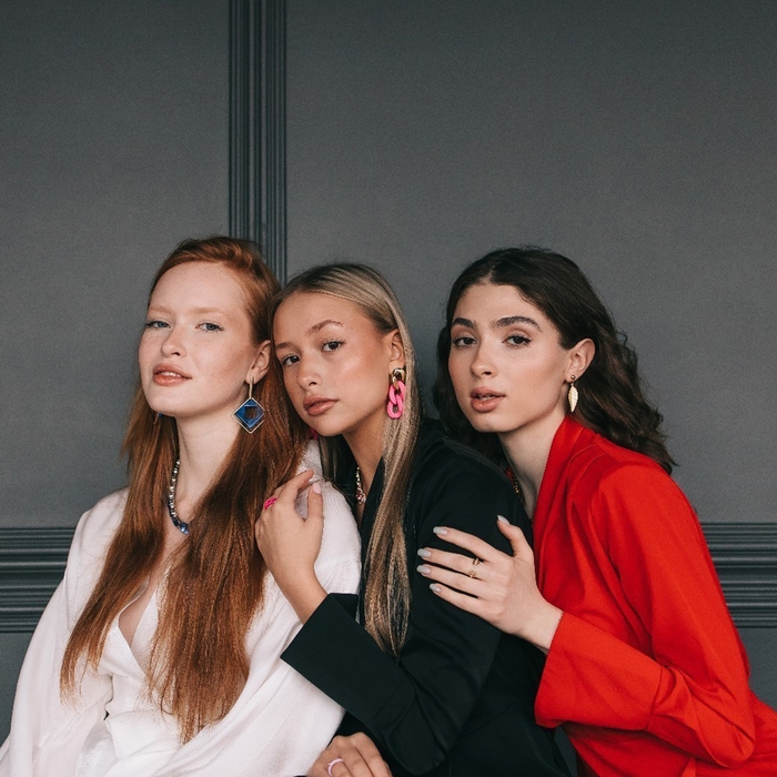 Серьги пластик &laquo;Цепь&raquo; дива, цвет ярко-розовый в золоте