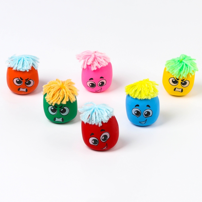 Антистресс сквиш мялка капитошка &laquo;Эмоции&raquo;, в шоубоксе, с мукой