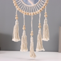 Ловец снов в технике макраме "Отражение" с зеркалом 27х60 см