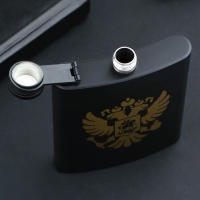 Фляжка &laquo;Герб России&raquo;, 210 мл