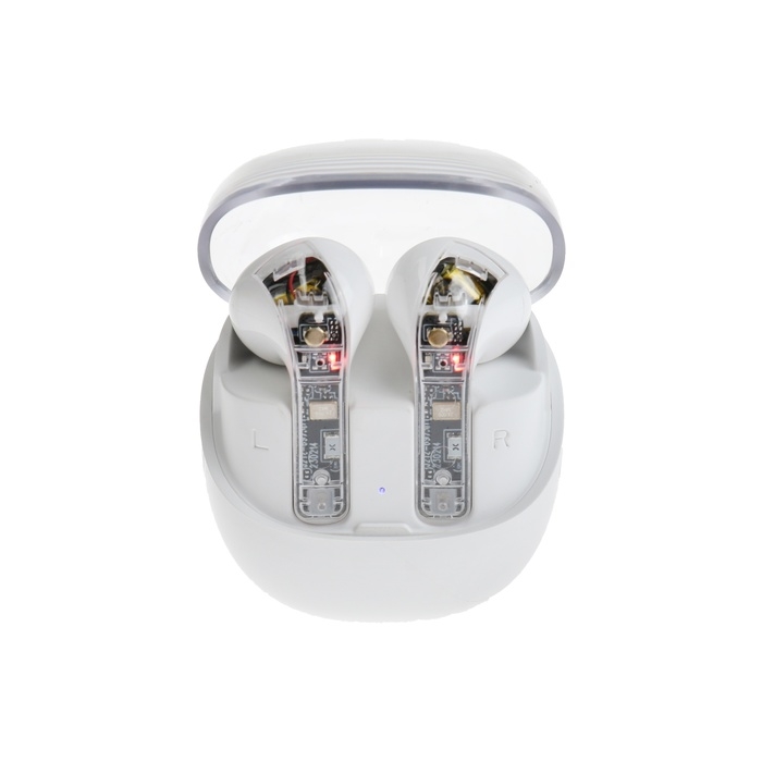 Наушники беспроводные R20, TWS, вкладыши, BT 5.3 , 30/200 мАч, шумоподавление, белые Наушники беспроводные R20, TWS, вкладыши, BT 5.3 , 30/200 мАч, шумоподавление, белые