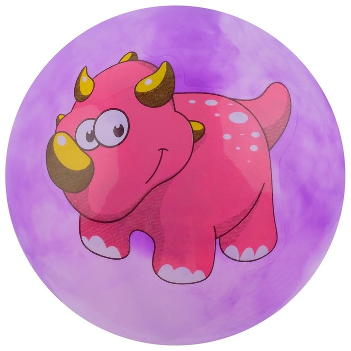 Мяч детский &laquo;Динозаврики&raquo;, d=25 см, цвет МИКС