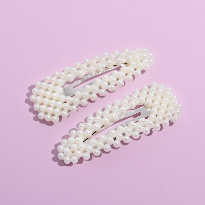 Заколки для волос &laquo;Мечта поэта&raquo;, 2 шт, 7х2,5 см