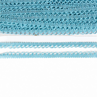 Тесьма &laquo;Фестоны&raquo;, ширина 1,3 см., в упаковке 50 м., голубая