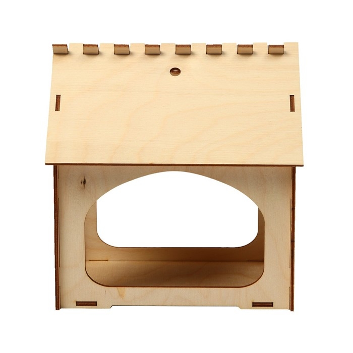 Деревянная кормушка своими руками для птиц &laquo;Комплект-А&raquo;, 14 &times; 17.5 &times; 19 см, Greengo