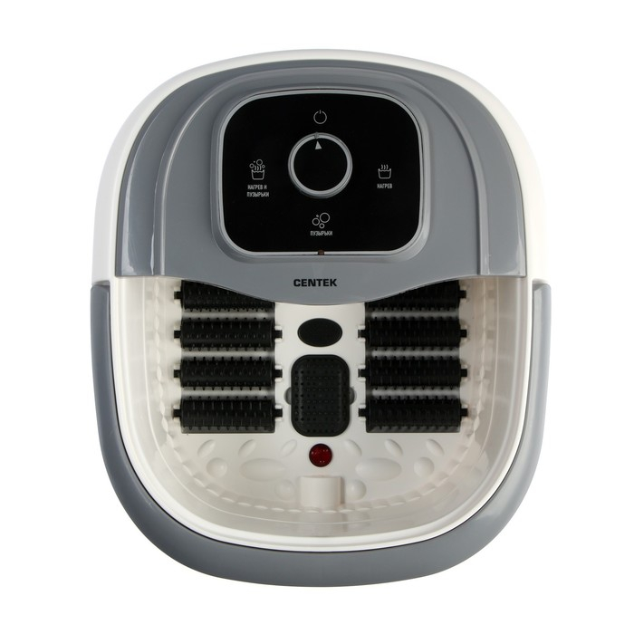 Массажная ванночка для ног Centek CT-2602, 325 Вт, 3 режима, ИК-нагрев, 12 роликов, серая Массажная ванночка для ног Centek CT-2602, 325 Вт, 3 режима, ИК-нагрев, 12 роликов, серая