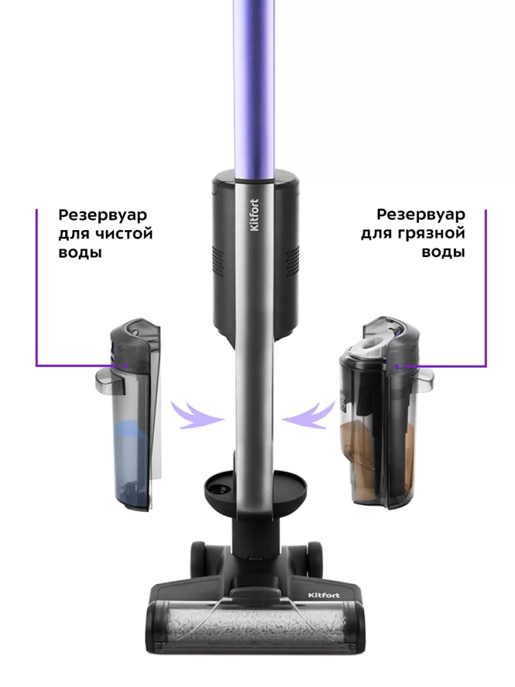 Беспроводной моющий пылесос КТ-598 - 215 Вт