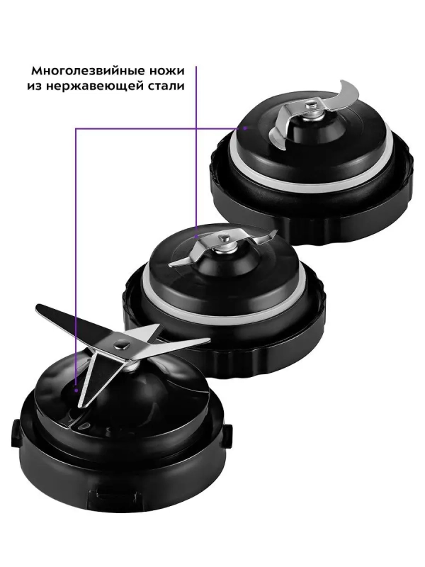 Блендер стационарный с чашей КТ-3032 (3 в 1) - 500 Вт