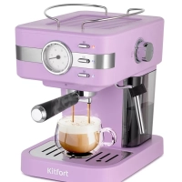 Кофеварка рожковая с капучинатором КТ-7258 - 1050 Вт