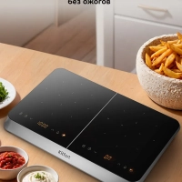 Индукционная плита настольная 2 конфорки КТ-185 - 3300 Вт Индукционная плита настольная 2 конфорки КТ-185 - 3300 Вт