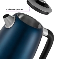 Чайник электрический металлический КТ-6121 - 1.7 л Чайник электрический металлический КТ-6121 - 1.7 л