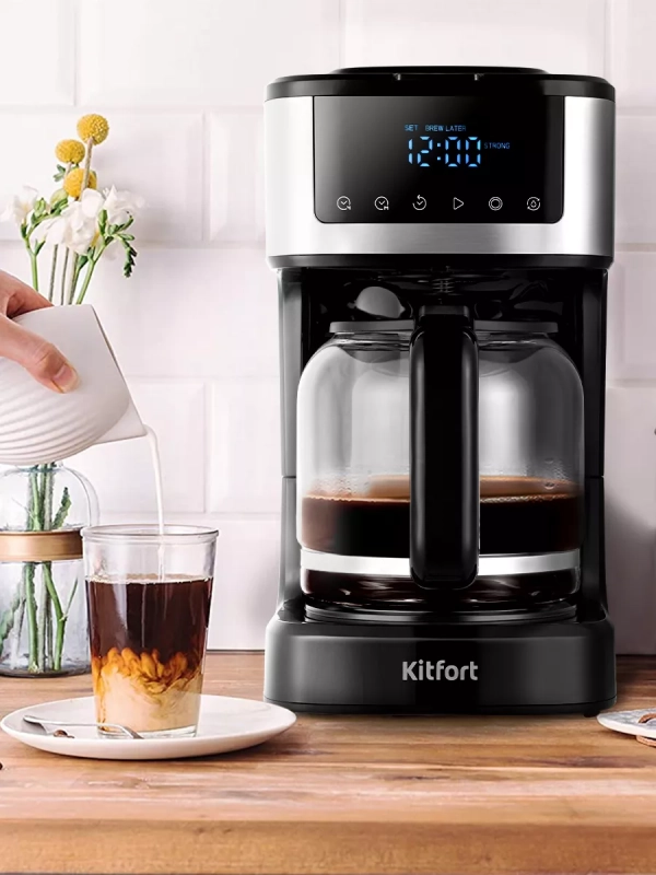 Кофеварка капельная электрическая КТ-7181 - 900 Вт Кофеварка капельная электрическая КТ-7181 - 900 Вт