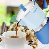 Кофеварка гейзерная для плиты КТ-7151 - 340 мл