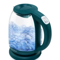 Чайник электрический стеклянный с подсветкой КТ-640 - 1.7 л