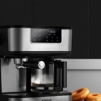 Кофейная станция кофеварка рожковая капельная КТ-7524 1800Вт