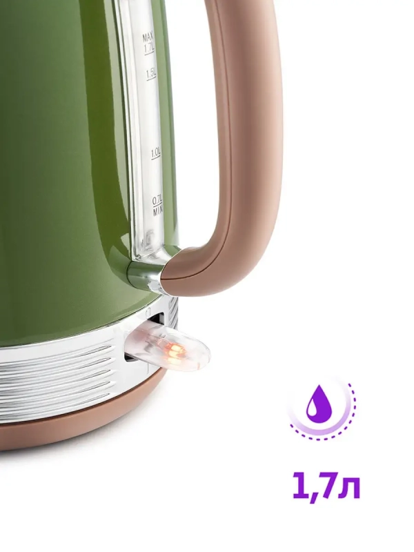 Чайник электрический металлический КТ-6110 - 1.7 л