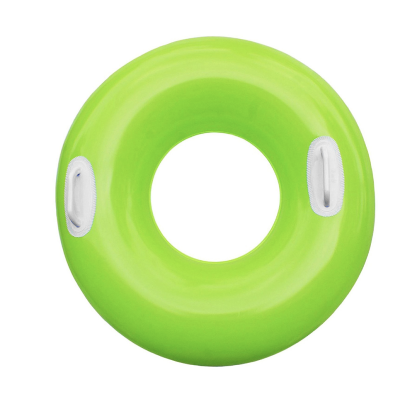 Круг для плавания &laquo;Яркое настроение&raquo;, с ручками, d=76 см, от 8 лет, зеленый