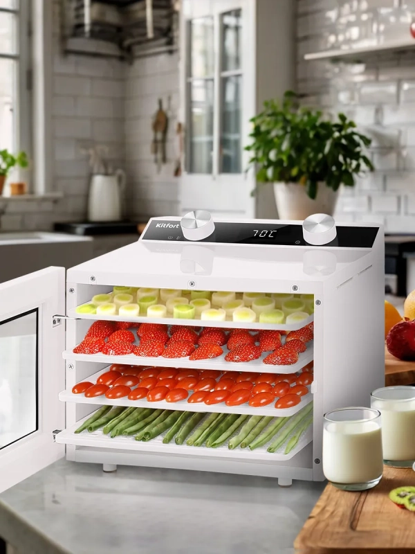 Сушилка для овощей и фруктов электрическая КТ-4950 - 350 Вт