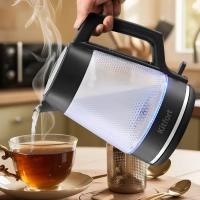 Чайник электрический стеклянный с подсветкой КТ-6710 - 1,7 л Чайник электрический стеклянный с подсветкой КТ-6710 - 1,7 л