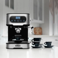 Кофеварка рожковая электрическая КТ-765 - 1100 Вт - 1.5 л