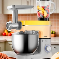 Планетарный миксер с чашей блендер мясорубка КТ-3468 (3 в 1) Планетарный миксер с чашей блендер мясорубка КТ-3468 (3 в 1)