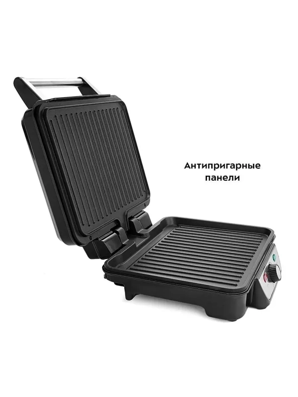 Электрогриль КТ-1626 двусторонний гриль электрический 1800Вт