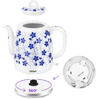Чайник электрический керамический КТ-6788 - 1 л