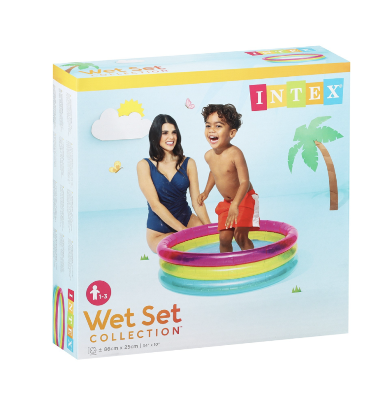 Бассейн надувной &laquo;Радуга&raquo;, 86 х 25 см, 1-3 лет