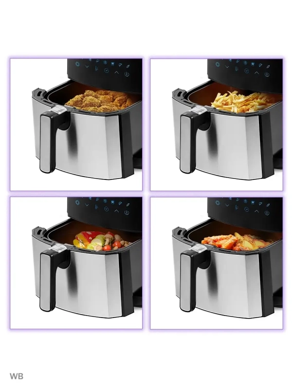 Аэрогриль электрический КТ-2239 - 4.5 л - 1700 Вт