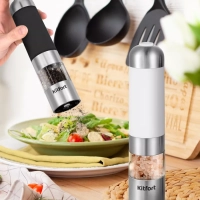 Мельница для специй электрическая для соли и перца КТ-6007 Мельница для специй электрическая для соли и перца КТ-6007