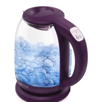 Чайник электрический стеклянный с подсветкой КТ-640 - 1.7 л