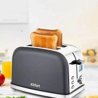 Тостер для хлеба с поддоном КТ-2036 2 слота