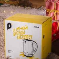 Чайник электрический металлический КТ-6654 - 1.7 л