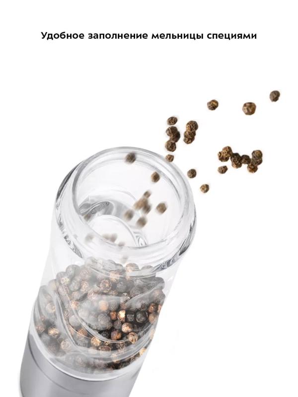 Мельница для специй ручная для соли и перца КТ-6006 Мельница для специй ручная для соли и перца КТ-6006