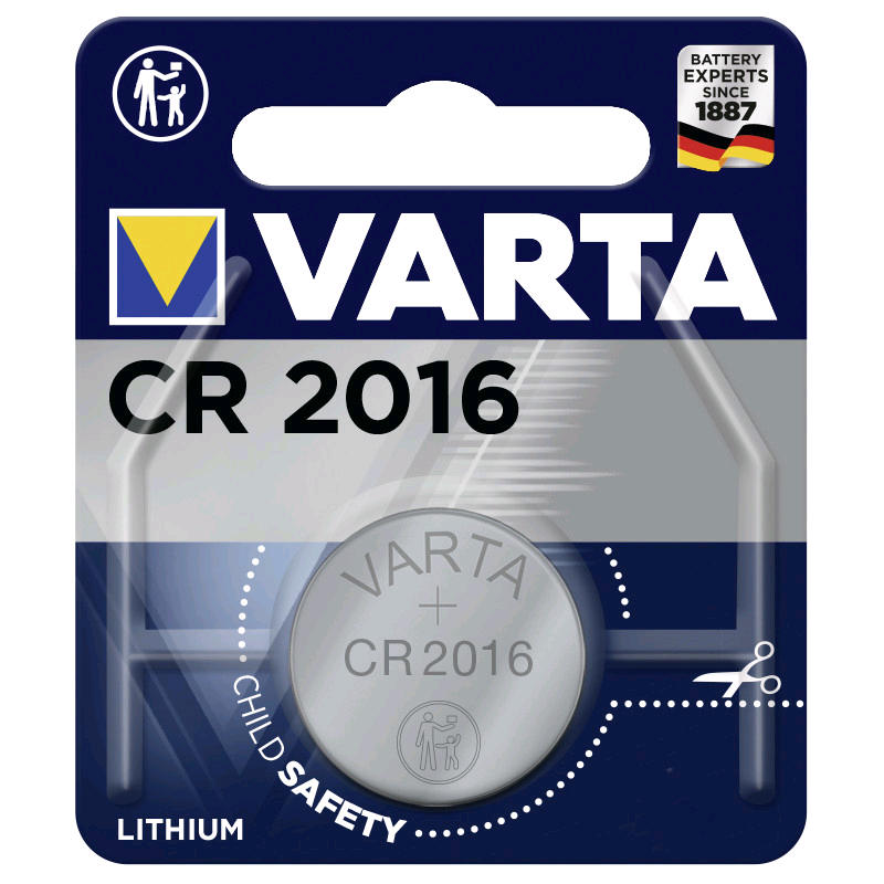 Батарейка литиевая VARTA CR2016 Professional Electronics дисковая 3В бл/1