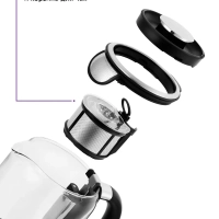 Чайник электрический стеклянный КТ-6116 - 1.7 л Чайник электрический стеклянный КТ-6116 - 1.7 л