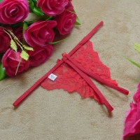 Эротическое белье Оки-Чпоки, трусики, стринги с доступом, кружево, размер OS, красный Эротическое белье Оки-Чпоки, трусики, стринги с доступом, кружево, размер OS, красный