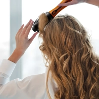 Фен-щетка для волос "2 в 1" КТ-3287 - 1200 Вт