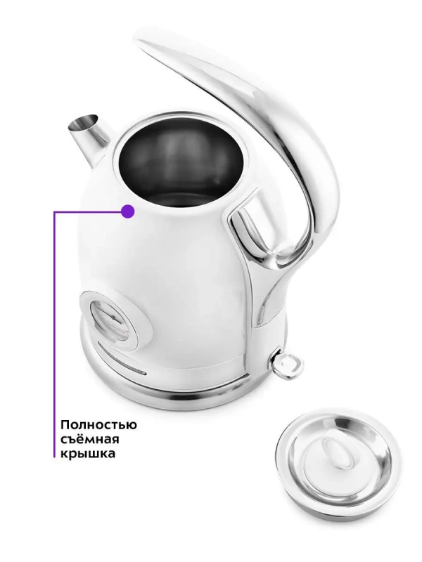 Чайник электрический металлический КТ-694 - 1.7 л